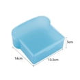 thumbnail image 6 of Bread Box Microwaveable Transparent Toast Shape Visible Portable Sandwich Hamburger Storage Case for Kitchen, 6 of 8