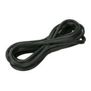Uxcell 10M/32.81Ft Rubber Window Screen Spline Sealing Strip, 6.5mm OD Black, 2 in 1 Combine Type