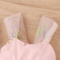 thumbnail image 5 of Huowey Kids Girls Sleeveless Floral Embroider Tulle Backless Romper Bodysuits Trendy Dailywear, 6-9 Months, 5 of 8
