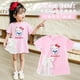thumbnail image 5 of Hello Kitty Cinnamoroll Anime Kawaii Sanrio camisa vestido de tela moda lindo Kuromi My Melody ropa de bebé de dibujos animados regalos para niños, 5 of 5