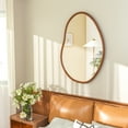 thumbnail image 5 of LUVODI 43x30 inches Asymmetrical Wall Mirror Solid Beech Mirror Aesthetic Wall Mounted Accent Mirror, 5 of 10
