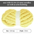 thumbnail image 2 of 8Pcs Chunky Chenille Yarn for Crocheting & Knitting, 27yds 8 oz Each Skein Soft Fluffy Kitting Yarn Set, Thick Velvet Plush Yarn for Handcrafts Weaving Making Blankets, 2 of 6