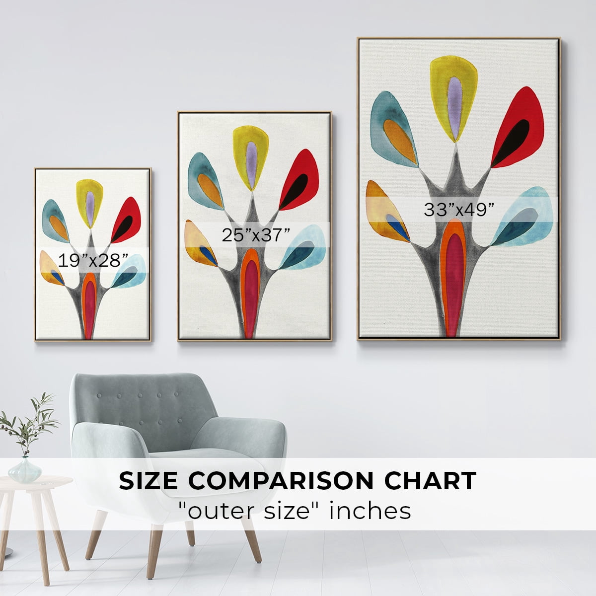 Magic Tricks II Framed Premium Gallery Wrapped Canvas - Ready to Hang - 25 x 37 - Natural Wood Floating Frame