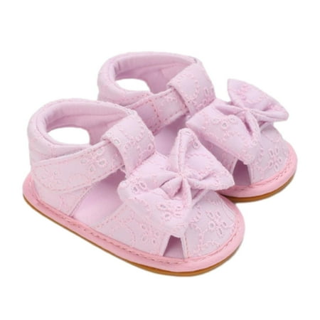 

LIZENG Baby Girl Comfort Premium Sandals Summer Outdoor Casual Beach Shoes with Flower Bowknot Breathable Sandals for Toddler/Little Kid/Big Kid