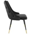thumbnail image 3 of Modway Adorn Dining Side Chair Performance Velvet Set of 2 in Black, 3 of 7
