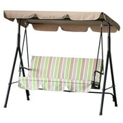 Outsunny Canopy Fabric Porch Swing - Multi-color