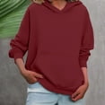 thumbnail image 5 of QASIEATN Trendy Fall Women's Hoodies Womens Oversized Sweatshirts Fleece Hoodies Long Sleeve Shirts Pullover Fall Clothes with Pocket, 5 of 7