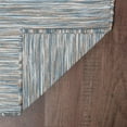 thumbnail image 5 of 8x10 Water Resistant, Large Indoor Outdoor Rugs for Patios, Front Door Entry, Entryway, Deck, Porch, Balcony | Outside Area Rug for Patio | Blue, Stripe | Size: 7'10'' x 10'3'', 5 of 9