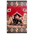 thumbnail image 1 of Furnish My Place Wildlife Lodge Rug – 5ft. x 8ft., Multicolor Cabin Rug with Bear Print, Geometric Design, Jute Backing. Countryside Interior Decoration, 1 of 9