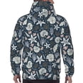 thumbnail image 7 of Picia Sea Shells 1 Pattern Casual Men's Hoodie - Lightweight Hooded Sweatshirt with Kangaroo Pocket, Comfortable Pullover for Everyday, Travel-X-Large, 7 of 7