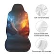 thumbnail image 5 of Yiaed Red And Blue Fire Dragon E Print Car Seat Covers,Universal Auto Seats Protector Fits for Car,SUV Sedan,Truck,Automotive Seat Covers & Accessories(Two packs), 5 of 7