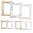 thumbnail image 5 of Luxshiny 9Pcs Mini Picture Frame Ornaments Miniature Photo Frames Rectangular Resin Silver 1.85X1.29X0.16In, 5 of 8