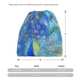thumbnail image 3 of Pofeuu Peacock Print Multifunction Beanie Hat for Men Women Fashion Scarf Soft Stretch Skull Cap, 3 of 8