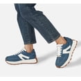 thumbnail image 6 of LUCKY STEP Womens Platform Shoes Chunky Fashion Lace-up Sneakers Casual Shoes,Denim Blue, 6 of 10
