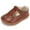 Brown, variant on STQ Toddler Girls Dress Ballet Shoes Baby Kids Princess Wedding Non-Slip Comfortable Cut Mary Jane Flats Christmas Birthday Party Black Toddler 8
