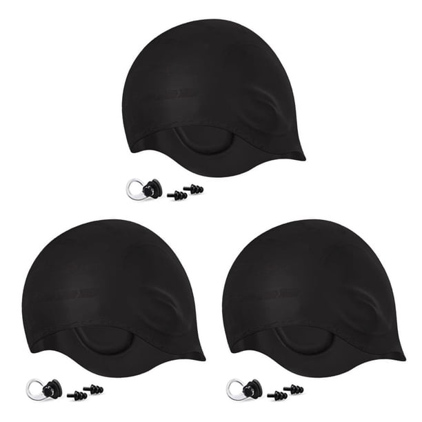 Minnieouse Gorro de natación para el cabello, impermeable, tapones para los oídos flexibles, resistente a la humedad, ergonómico, Clip para la Type1 NO1