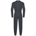 thumbnail image 4 of CHICTRY Combinaison Adaptative pour Hommes Manches Longues Poignets Élastiques Combinaison Anti-Rayures Col Rond Justaucorps d'Infirmière Gris Foncé m, 4 of 5