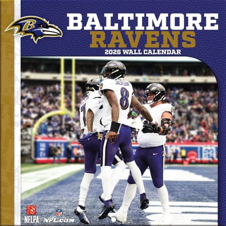Turner Licensing NFL Baltimore Ravens 2026 Mini Wall Calendar