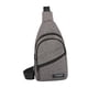 thumbnail image 4 of Bolso de hombro para hombre, mochila informal, ligero, resistente al agua, bolso de pecho para correr, trabajar, Gris, 4 of 9