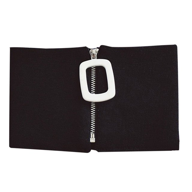 Coofit Collier Ras-du-Cou pour Femmes à Faux Col, Design Créatif avec Fermeture Éclair, Col à Revers Détachable
