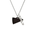 thumbnail image 2 of Delight Jewelry Acrylic 1.25" Black Megaphone Silvertone Best Friends Forever Bar Charm Necklace, 23", 2 of 4