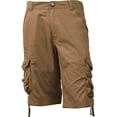 thumbnail image 2 of Ma Croix Mens Premium Utility Loose Fit Twill Cotton Multi Pocket Cargo Shorts Outdoor Wear, 2 of 6