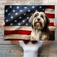 thumbnail image 4 of Tibetan Terrier Dog 4th of July Painting Canvas, Patriot American Dog Canvas, American Flag Diamond Art Canvas,Perfect for Home Decoration Festival Gift, 4 of 4