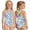 Light Blue, variant on Girls Piece Rash Guard Swimsuit for Girls Long Sleeve UPF 50 with Skirt Ideal for Outdoor Spring Summer Swimming, 9-10 Years, Pink
