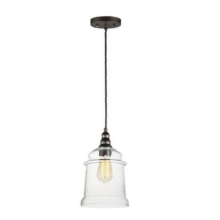 

8 in. Revival 1 Light Oil Rubbed Bronze Mini Pendant Ceiling Light