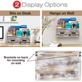 thumbnail image 2 of Excello Global Products Rustic Wood Office Desk Organizer - Brown - EGP-HD-0054, 2 of 6