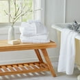 thumbnail image 3 of Market & Place 100% Cotton Waffle Weave 6-Piece Bath Towel Set, White, 3 of 6