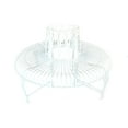 thumbnail image 5 of 52" L White Semi-Circle Tree Wrap Garden Bench, 5 of 5