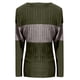 thumbnail image 3 of MHFRRA Camiseta Informal de Manga Larga con Canesú En contraste de Color, Blusa Cómoda de Uso Diario. Verde Militar, 3 of 4