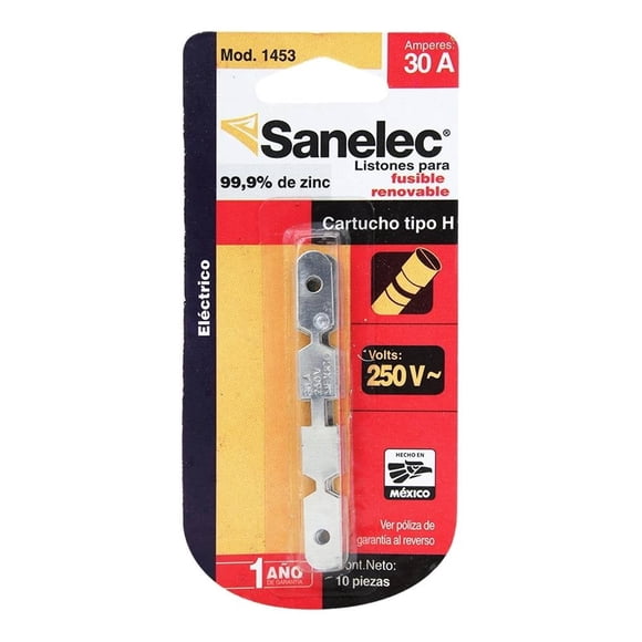 Listones Sanelec para Fusible Renovable 30 A