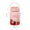thumbnail image 2 of Botella libre de BPA de 1000ML, bonita botella de agua deportiva, oso 3D a prueba de fugas para niños y niñas, 2 of 6