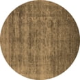 thumbnail image 1 of Ahgly Company Indoor Round Oriental Brown Industrial Area Rugs, 5' Round, 1 of 4
