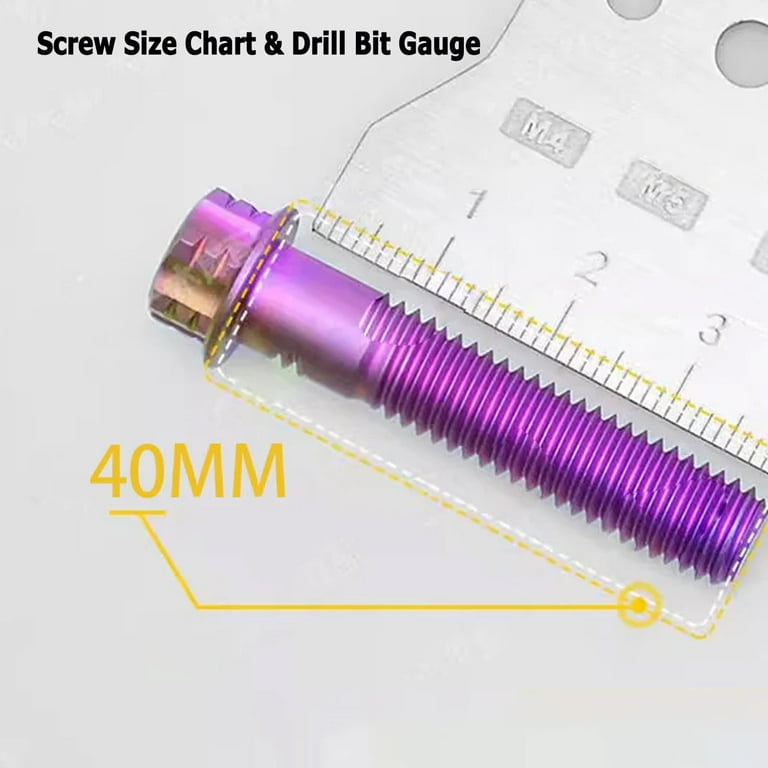 Stainless Steel Double‑Sided Bolt Gauge Card – 0–10 Thread Measuring