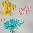 thumbnail image 4 of EeaseMX 120 marcadores circulares para tejer, contador de puntadas, marcadores de punto de bloqueo de ganchillo, alfiler de clip de aguja con caja para mujeres, 4 of 8