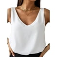 thumbnail image 3 of Liacowi Women Sleeveless Tank Vest Sexy V Neck Loose Cami Top Summer Casual Top for Daily, 3 of 4