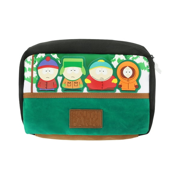 South Park Main Characters 10" Green Toiletry Bag
