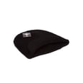 thumbnail image 2 of New Cuffless Acrylic Beanie Visor, Black, 2 of 2