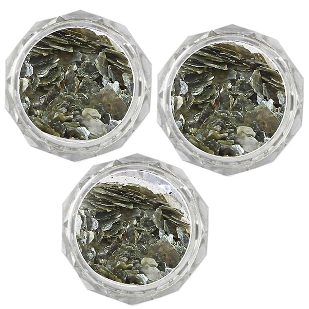 Copos de mica natural mágicos triturados con piedra brillante, para pintar con resina, manualidades, decoración de uñas, hojas de usos múltiples