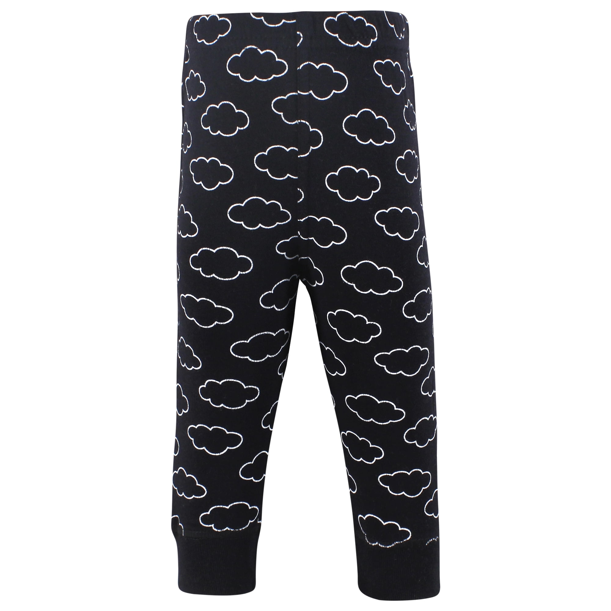 Hudson Baby Cotton Pants and Leggings, Black Cloud Stars, 18-24 Months