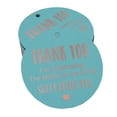 thumbnail image 1 of Inkdotpot Rose Gold Foil Paper Hang Tags Thank You For Celebrating The Mother To Be Baby Shower Favor Tags 50 Pieces, 1 of 7