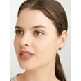 thumbnail image 4 of Forever Facets Genuine Amethyst Butterfly Earrings in Rhodium Plated Sterling Silver, Adult Female, 4 of 8