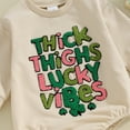 thumbnail image 6 of Bagilaanoe Newborn Baby Girl Oversized Romper Sweatshirt Long Sleeve Bodysuits Letter Embroidery Pullover 3M 6M 12M 18M Infant Casual Tee Tops, 6 of 8