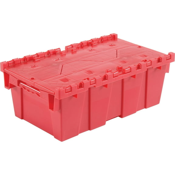 Global Industrial Plastic Attached Lid Shipping & Storage Container 19-5/8""Lx11
