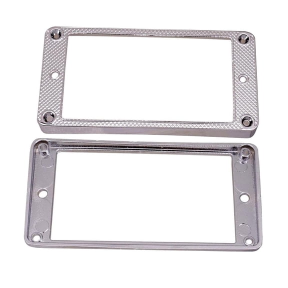 2pcs 91X45.4mm Flat Base Pickup (Black) Mounting s For Electric Guitar Pickup