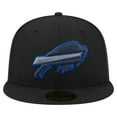 thumbnail image 2 of Men's New Era  Black Buffalo Bills Color Pop 59FIFTY Fitted Hat, 2 of 5