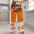 thumbnail image 2 of Autumn Happy Thanksgiving Turkey Pajama Pants Loose Pajamas Female Breathable Home Trousers Leisure Sleeping Pants Large Size, 2 of 6